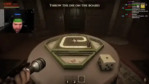 Throwing a die on the central Invokyr board